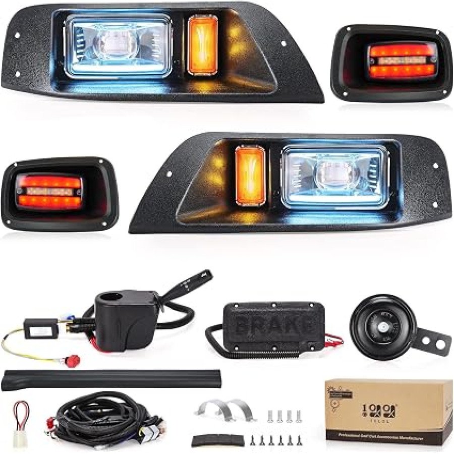 10L0L Golf Cart Light Kit for EZGO TXT 1995–2013, 12V/36V/48V — image 1