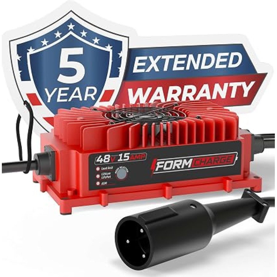 FORM 48V 15A Golf Cart Battery Charger for Club Car Precedent and DS — image 1