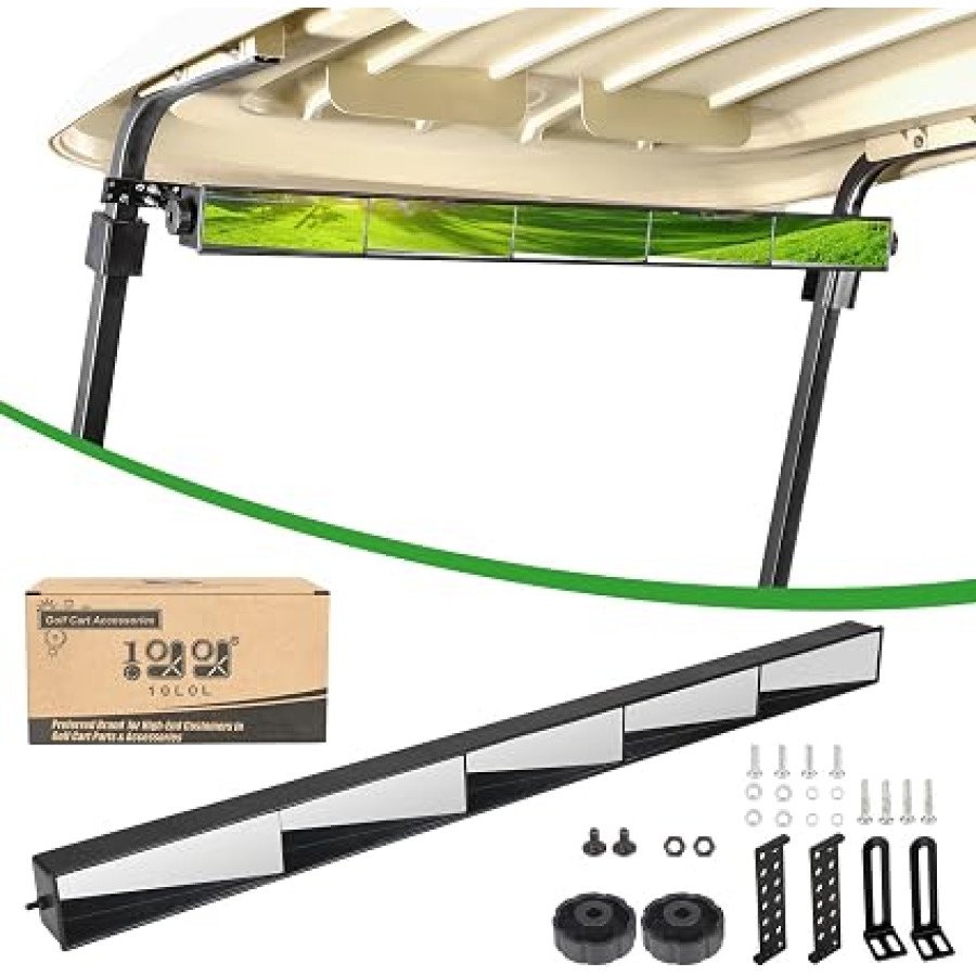 10L0L 5-Panel Golf Cart Rearview Mirror — image 1