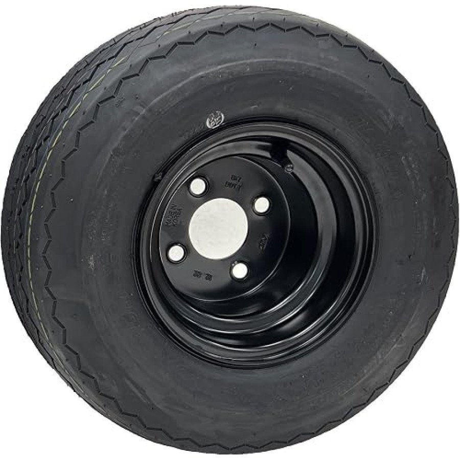 eCustomrim 18x8.50-8 Golf Cart Tire on a Black Rim — image 1