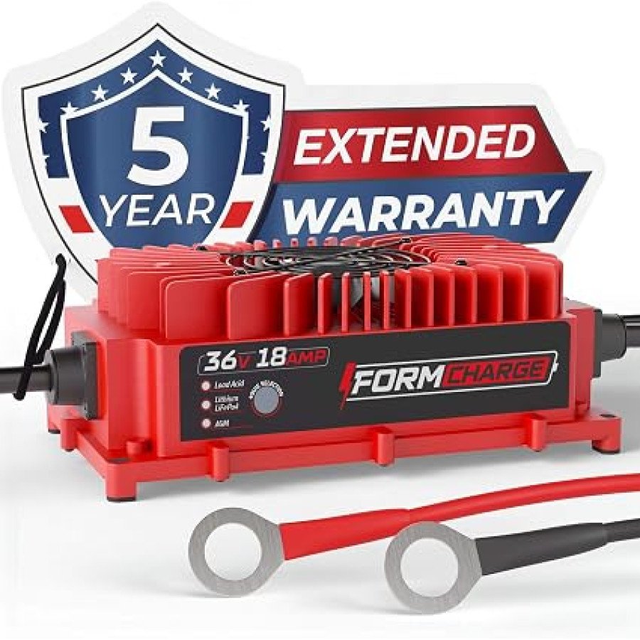 FORM 36V 18A Onboard Golf Cart Battery Charger for Lead-Acid and LiFePO4 Batteries — image 1