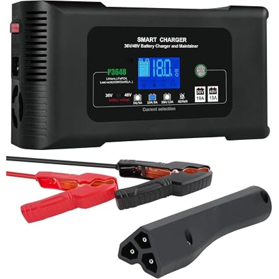 Haisito 48V EZGO RXV/TXT Golf Cart Charger for Lithium and Lead-Acid Batteries — image 1