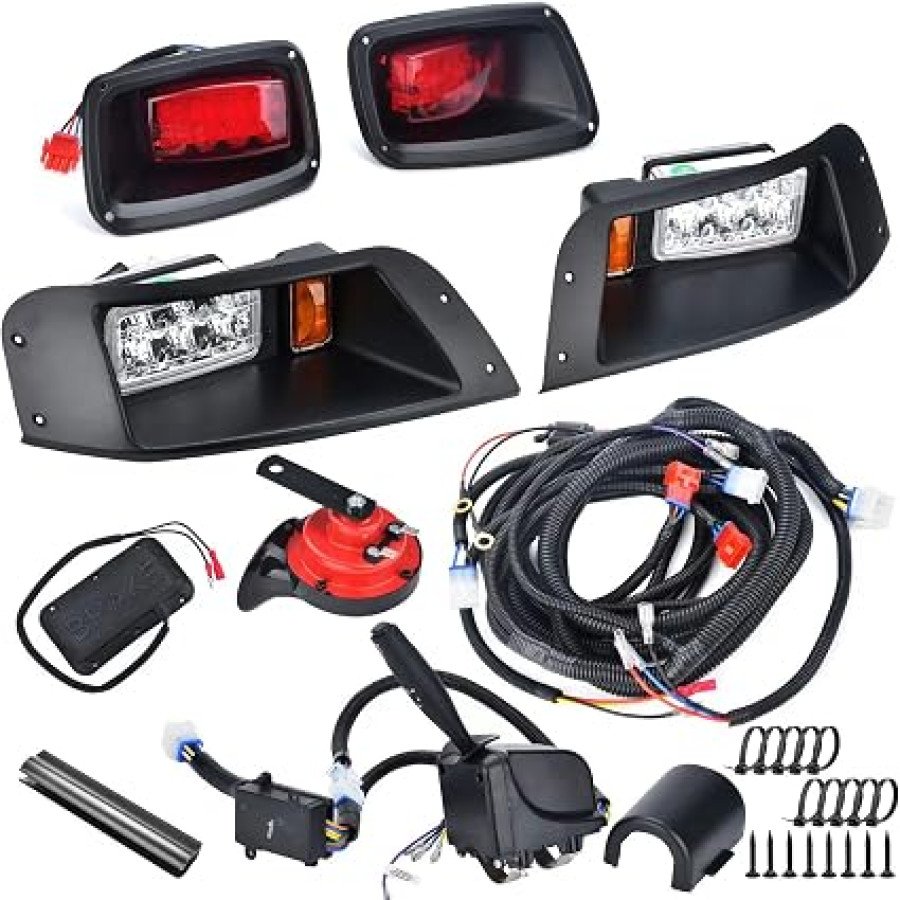 Lochnchn LED Headlight and Tail Light Kit for EZGO TXT Golf Carts, 1996-2013 — image 1