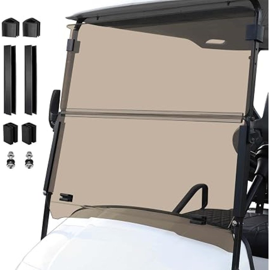 Cartalia Folding Golf Cart Windshield for EZGO TXT/Medalist 1995-2013, 5mm — image 1