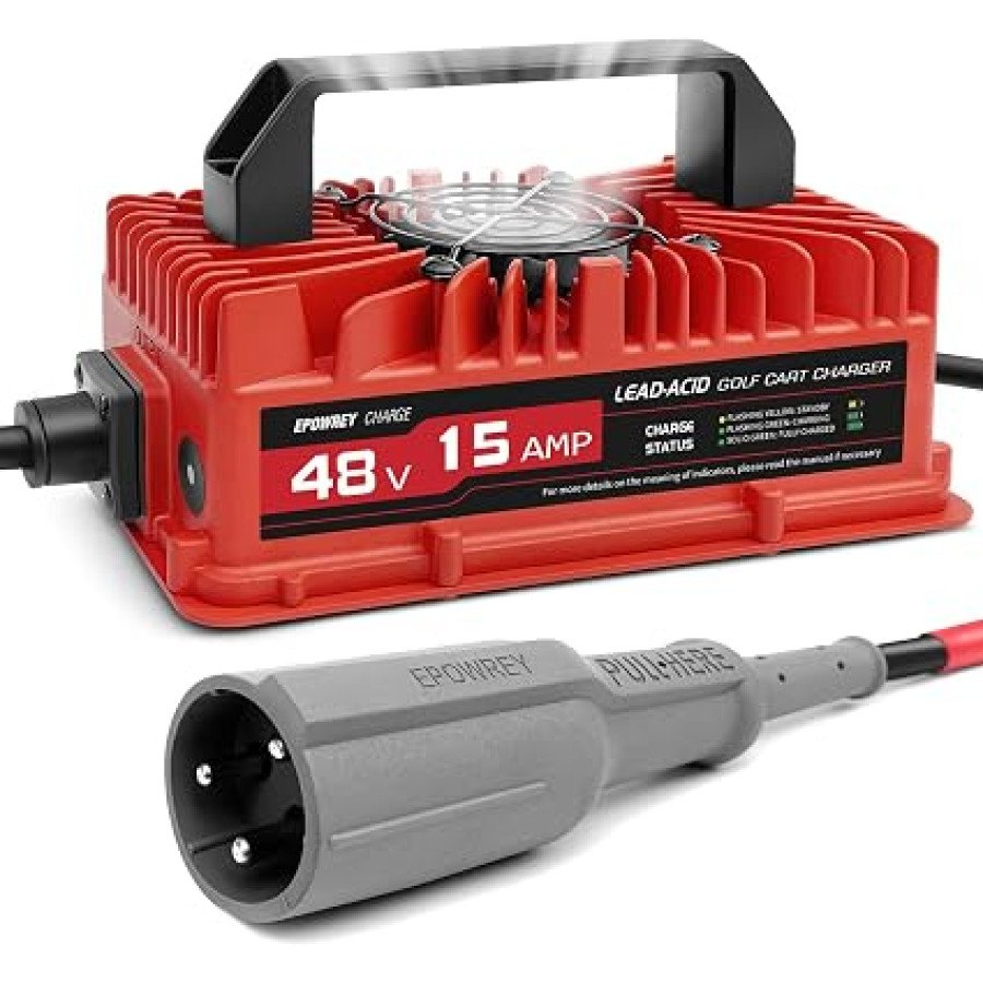 EPOWREY 15A 48V Golf Cart Charger for Club Car — image 1