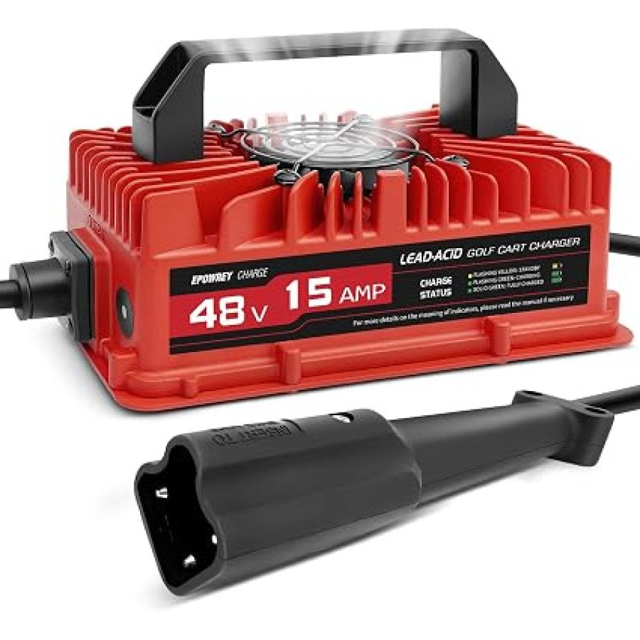EPOWREY 15 Amp 48V Golf Cart Battery Charger for Yamaha G29 — image 1