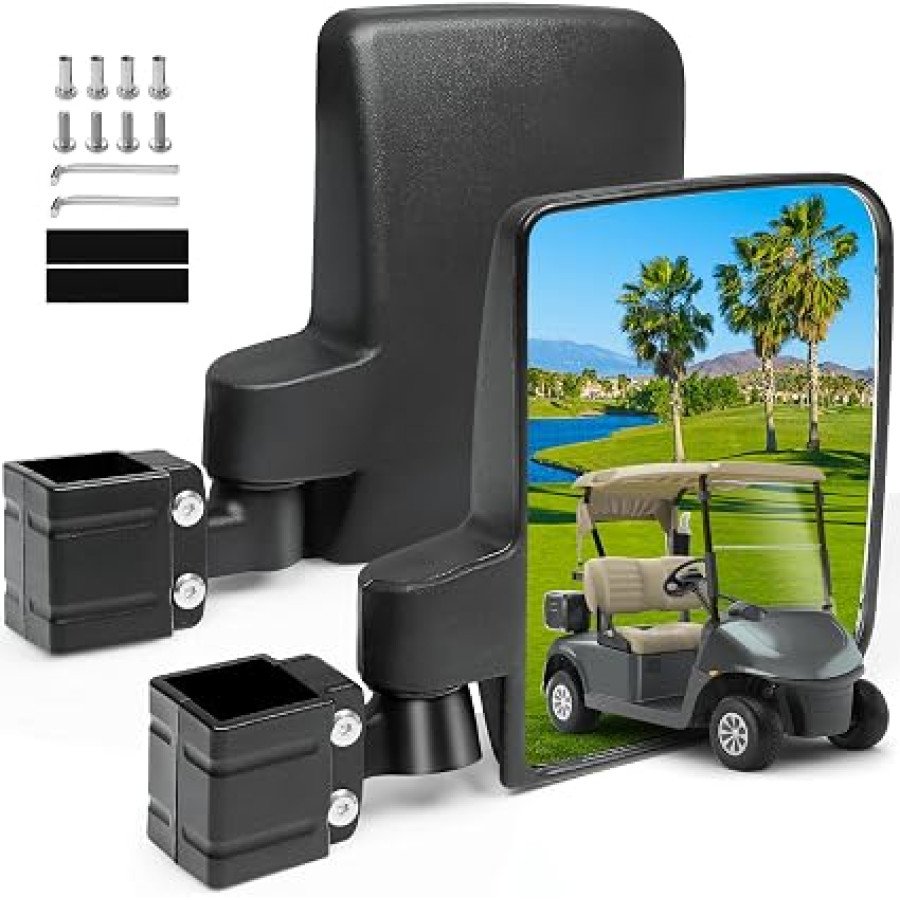 Cartalia No-Drill Golf Cart Side Mirrors — image 1
