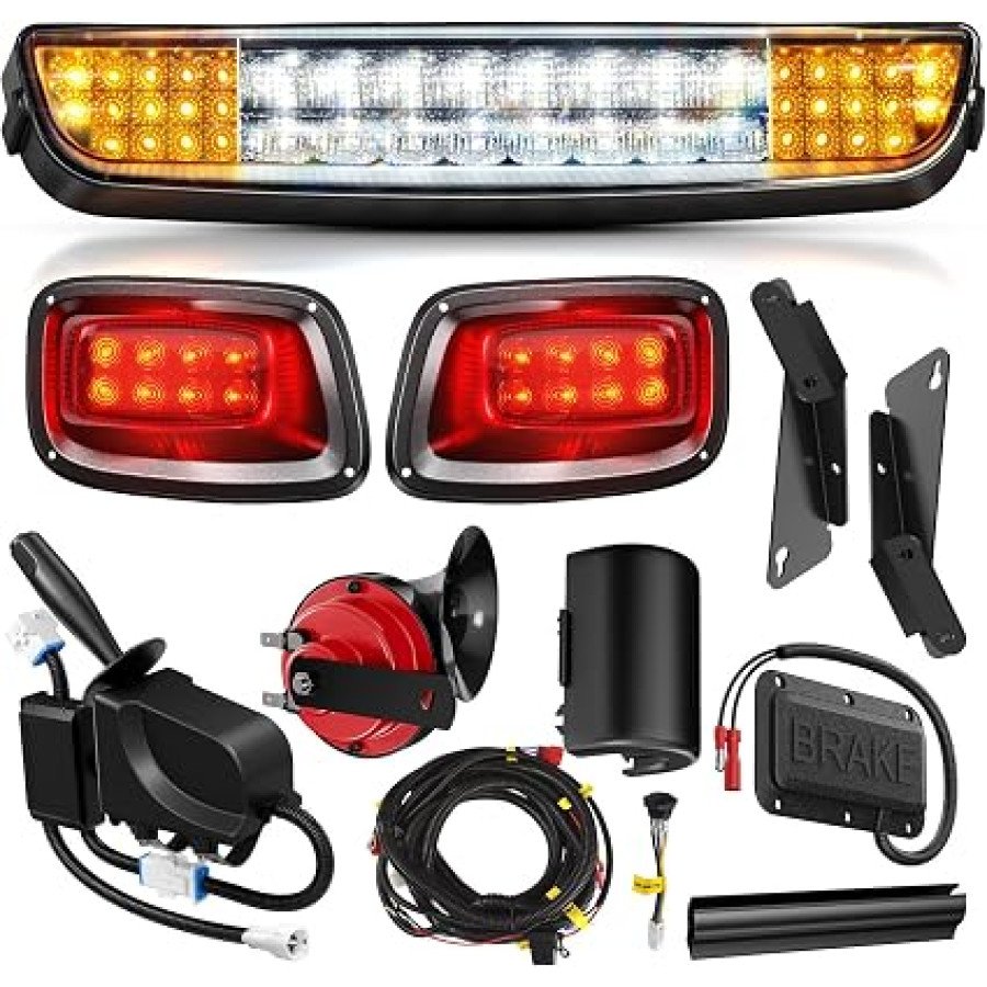 SUPGCPER EZGO TXT 12V Deluxe LED Light Bar Kit for 1996-2013 Golf Carts — image 1