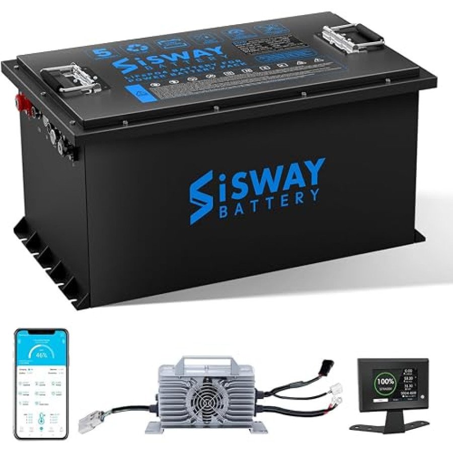 SiSway 72V 105Ah Golf Cart Lithium Battery — image 1