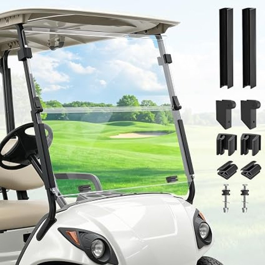 Panglong Foldable Clear Windshield for Yamaha Drive/G29, 2007–2016 — image 1