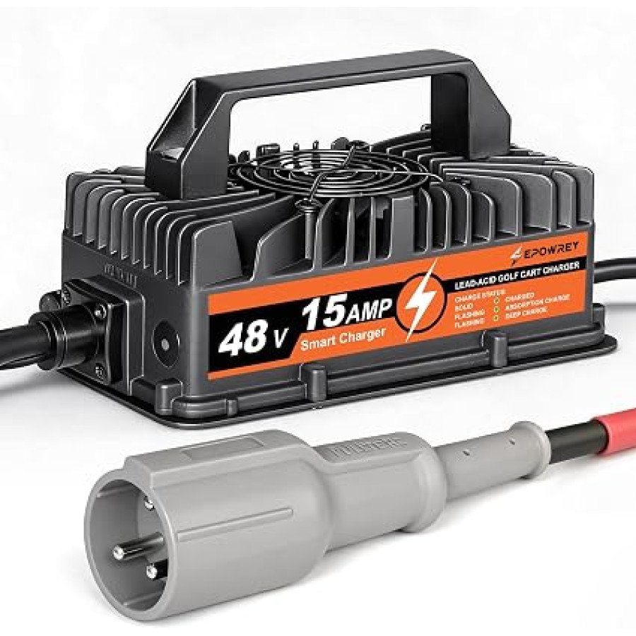 EPOWREY 15A 48V Golf Cart Charger for Club Car Precedent and DS — image 1