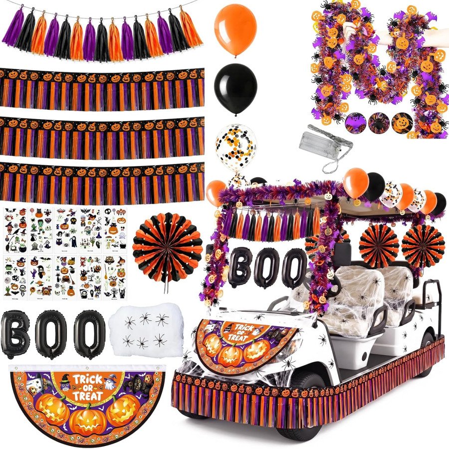 Gobiosa 62-Piece Nightlight Strip & Spider Web Golf Cart Kit — image 1